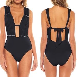 BECCA reconnected plunge swimsuit FINAL PRICE NO OFFERS CONSIDERED